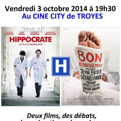 Première soirée du cinéma hospitalier vendredi 3 octobre 2014