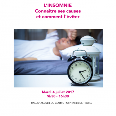 Journée d'information sur l'insomnie par la CPAM de l'Aube, mardi 4 juillet 2017