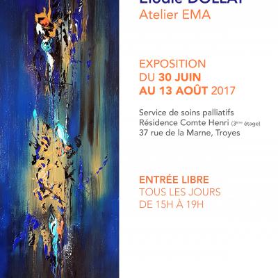 Exposition de peintures d'Elodie Dollat au CH de Troyes du 30 juin au 13 août 2017
