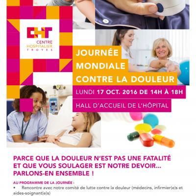 Journée mondiale contre la douleur le 17 octobre au CH de Troyes