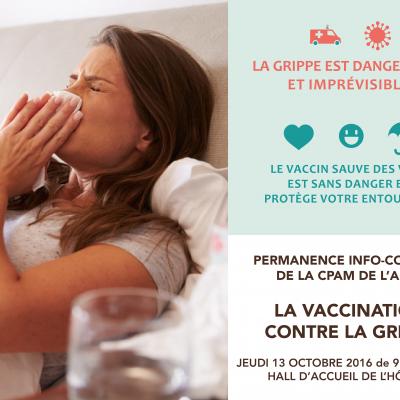 Grippe : pour éviter l’hospitalisation, passez à la vaccination !