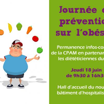 Journée de prévention de l’obésité, jeudi 18 juin 2015 au CHT