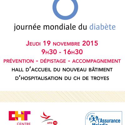 Journée mondiale du diabète : information et dépistage jeudi 19 novembre 2015 au CHT