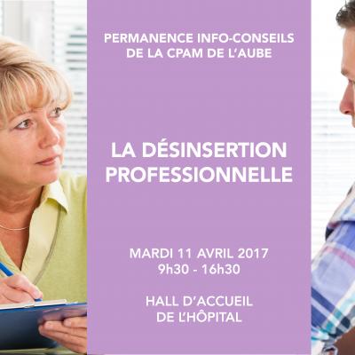 Permanence de la CPAM de l'Aube sur la prévention de la désinsertion professionnelle