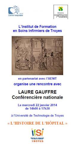 CONFERENCE « L’HISTOIRE DE L’HOPITAL » A L’IFSI