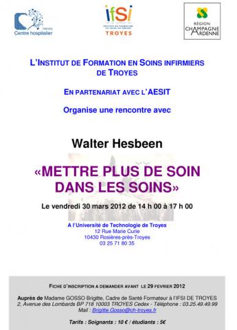 METTRE PLUS DE SOIN DANS LES SOINS