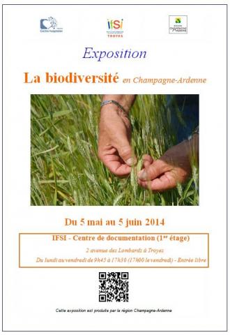 Exposition « La biodiversité en Champagne-Ardenne » à l’IFSI