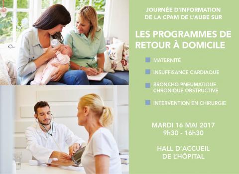 PERMANENCE INFOS-CONSEILS DE LA CPAM DE L'AUBE SUR LES PROGRAMMES DE RETOUR A DOMICILE