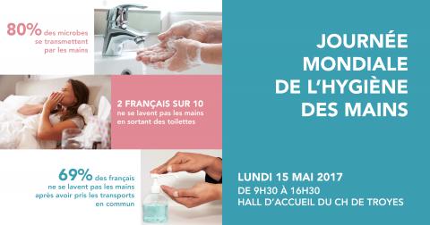 Journée mondiale de l'hygiène des mains le 15 mai 2017