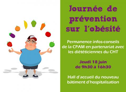 Journée de prévention de l’obésité, jeudi 18 juin 2015 au CHT