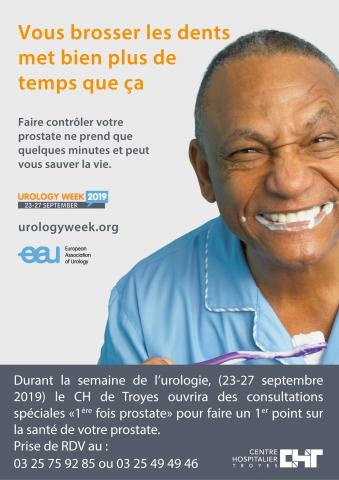 Semaine européenne de l'urologie du 23 au 27 septembre 2019