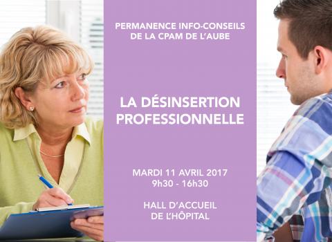 Permanence de la CPAM de l'Aube sur la prévention de la désinsertion professionnelle